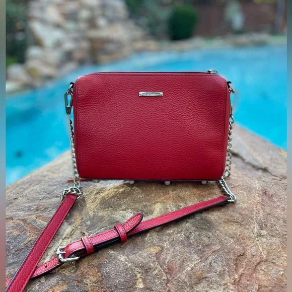 Rebecca Minkoff Mini 5 Zip Crossbody in Scarlet - Picture 2 of 10